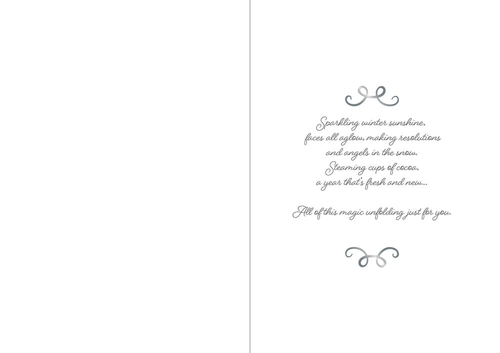 Crafters Companion  5" x 7" Insert Pad – Season's Greetings (Gold & Silver)