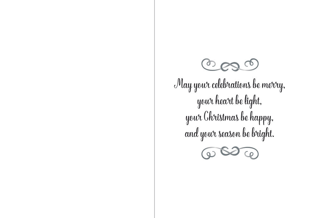 Crafters Companion  5" x 7" Insert Pad – Season's Greetings (Gold & Silver)