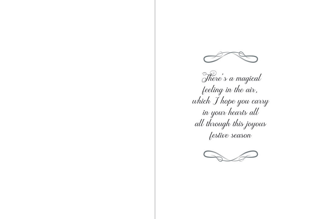 Crafters Companion  5" x 7" Insert Pad – Season's Greetings (Gold & Silver)