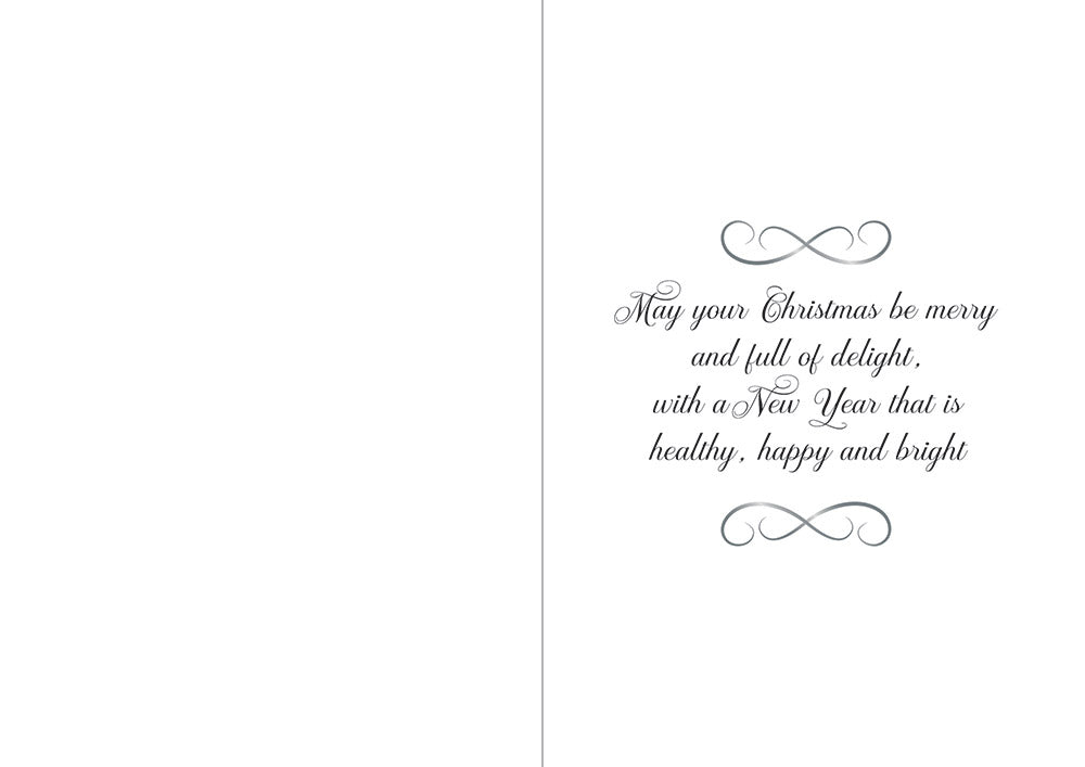 Crafters Companion  5" x 7" Insert Pad – Season's Greetings (Gold & Silver)