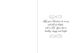 Crafters Companion  5" x 7" Insert Pad – Season's Greetings (Gold & Silver)