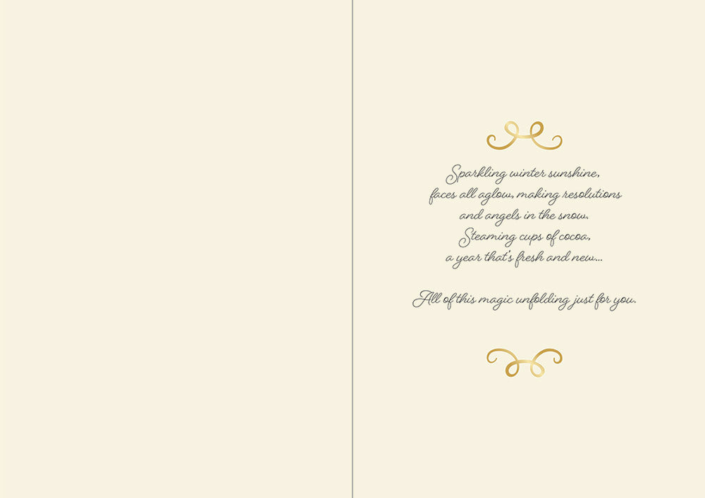 Crafters Companion  5" x 7" Insert Pad – Season's Greetings (Gold & Silver)