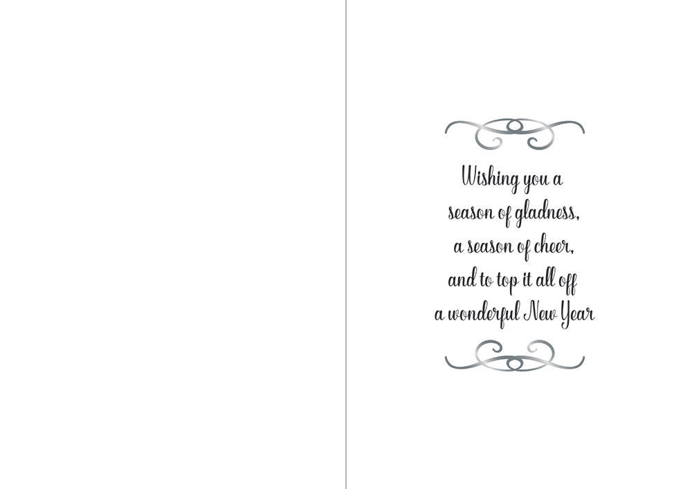 Crafters Companion  5" x 7" Insert Pad – Season's Greetings (Gold & Silver)