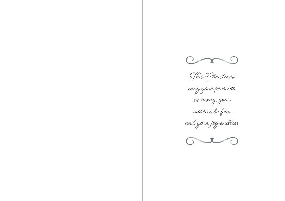 Crafters Companion  5" x 7" Insert Pad – Season's Greetings (Gold & Silver)