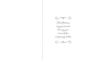 Crafters Companion  5" x 7" Insert Pad – Season's Greetings (Gold & Silver)