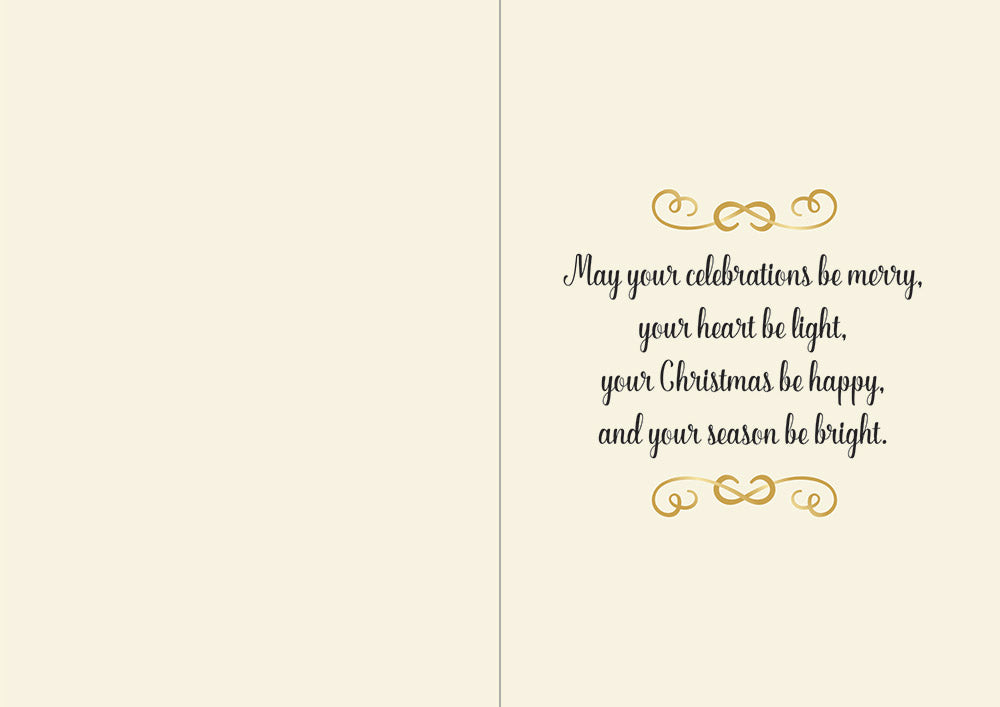 Crafters Companion  5" x 7" Insert Pad – Season's Greetings (Gold & Silver)