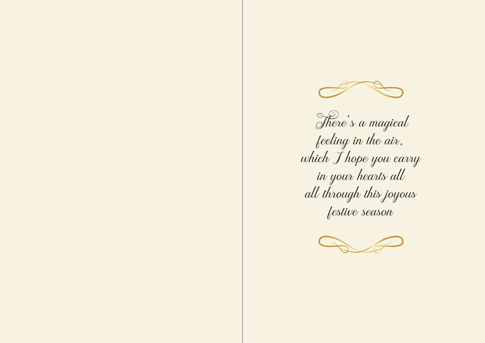 Crafters Companion  5" x 7" Insert Pad – Season's Greetings (Gold & Silver)