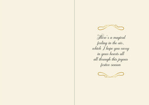 Crafters Companion  5" x 7" Insert Pad – Season's Greetings (Gold & Silver)