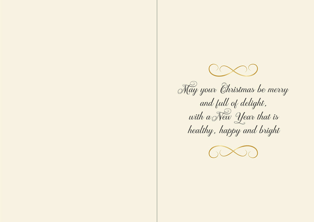 Crafters Companion  5" x 7" Insert Pad – Season's Greetings (Gold & Silver)