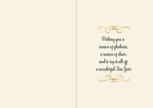 Crafters Companion  5" x 7" Insert Pad – Season's Greetings (Gold & Silver)