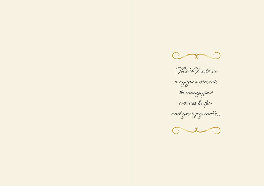 Crafters Companion  5" x 7" Insert Pad – Season's Greetings (Gold & Silver)