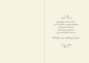 Crafters Companion  5" x 7" Insert Pad – Season's Greetings (Gold & Silver)