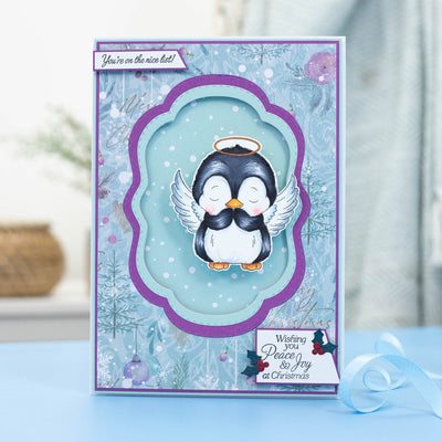 Crafter's Companion Cute Penguin Stamps - Christmas Blessings