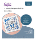 Crafters Companion Stencil Set - Christmas Poinsettia