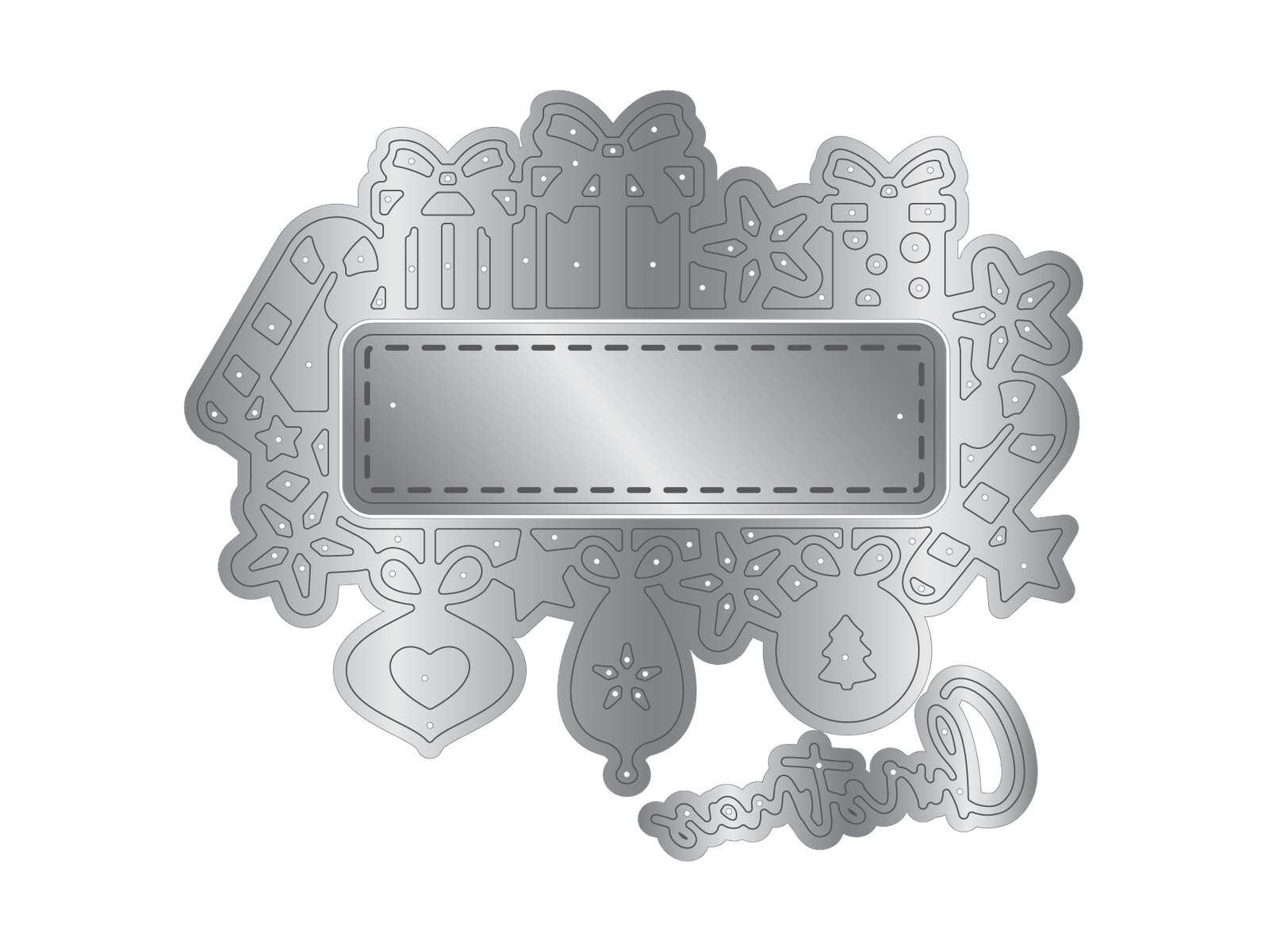 Crafter's Companion Stamp & Die - Presents & Baubles