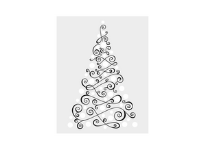 Crafter's Companion Stamp, Die and Stencil Set - Christmas Tree