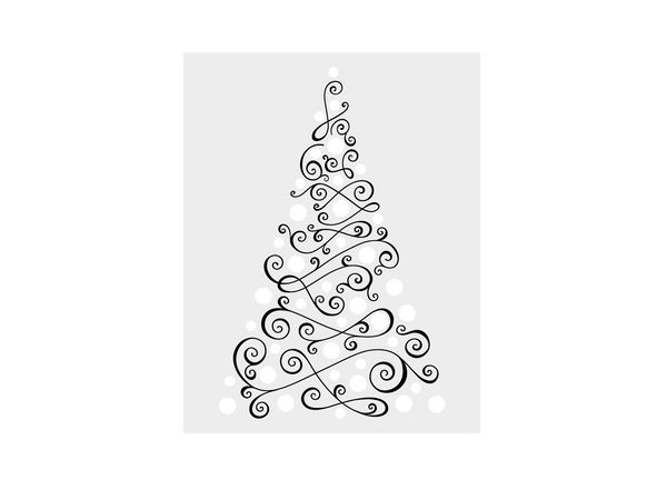 Crafter's Companion Stamp, Die and Stencil Set - Christmas Tree