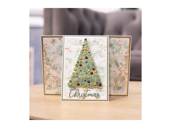 Crafter's Companion Stamp, Die and Stencil Set - Christmas Tree