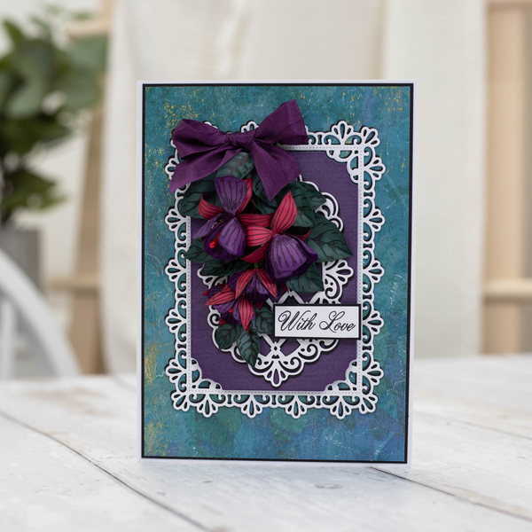Nature's Garden Fabulous Fuchsia Clear Acrylic Stamp - Loving Thoughts