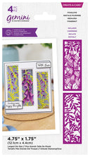 Gemini Floral Panel Create-a-Card Die - Foxglove