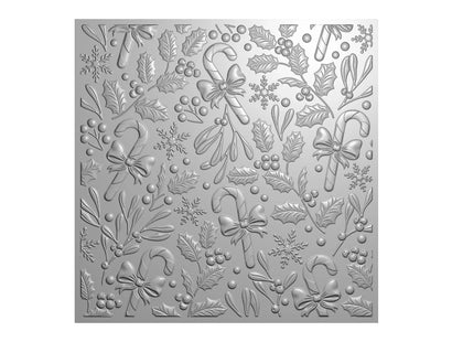 Sara Signature A Christmas Dream 5.5"x5.5" 3D Embossing Folder - Festive Foliage