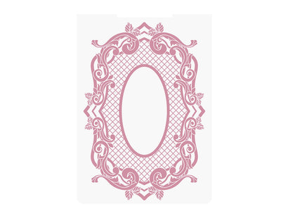 Nature's Garden Vintage Rose Embossing Folder - Baroque Frame