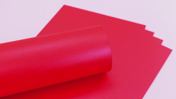 Crafter's Companion A4 Red Pearl Card - 20 Sheets