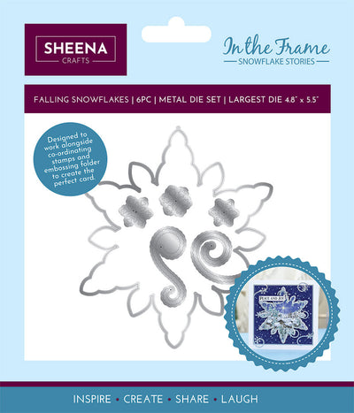 Sheena Douglass In The Frame Snowflake Stories Die - Falling Snowflakes