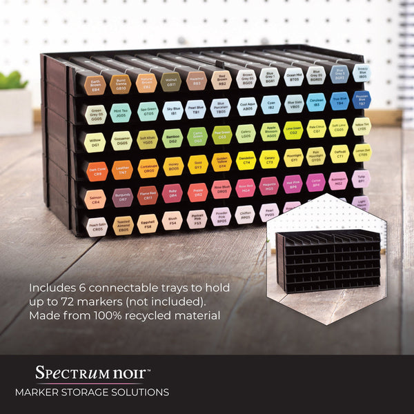 Spectrum Noir Universal BLACK Pen Trays - 6 Trays