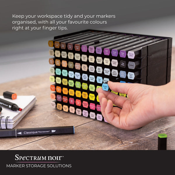 Spectrum Noir Universal BLACK Pen Trays - 6 Trays