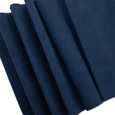 Threaders Matt Leather Effect Fabric - Navy