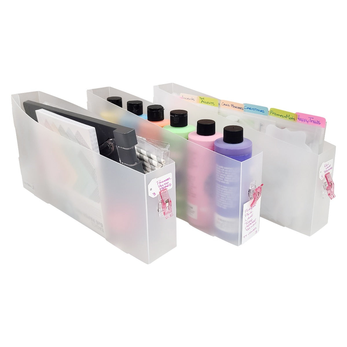 Totally Tiffany Slide, Stash & Store 3 - 3 Pack (2" w x 13.5" d x 7" h)