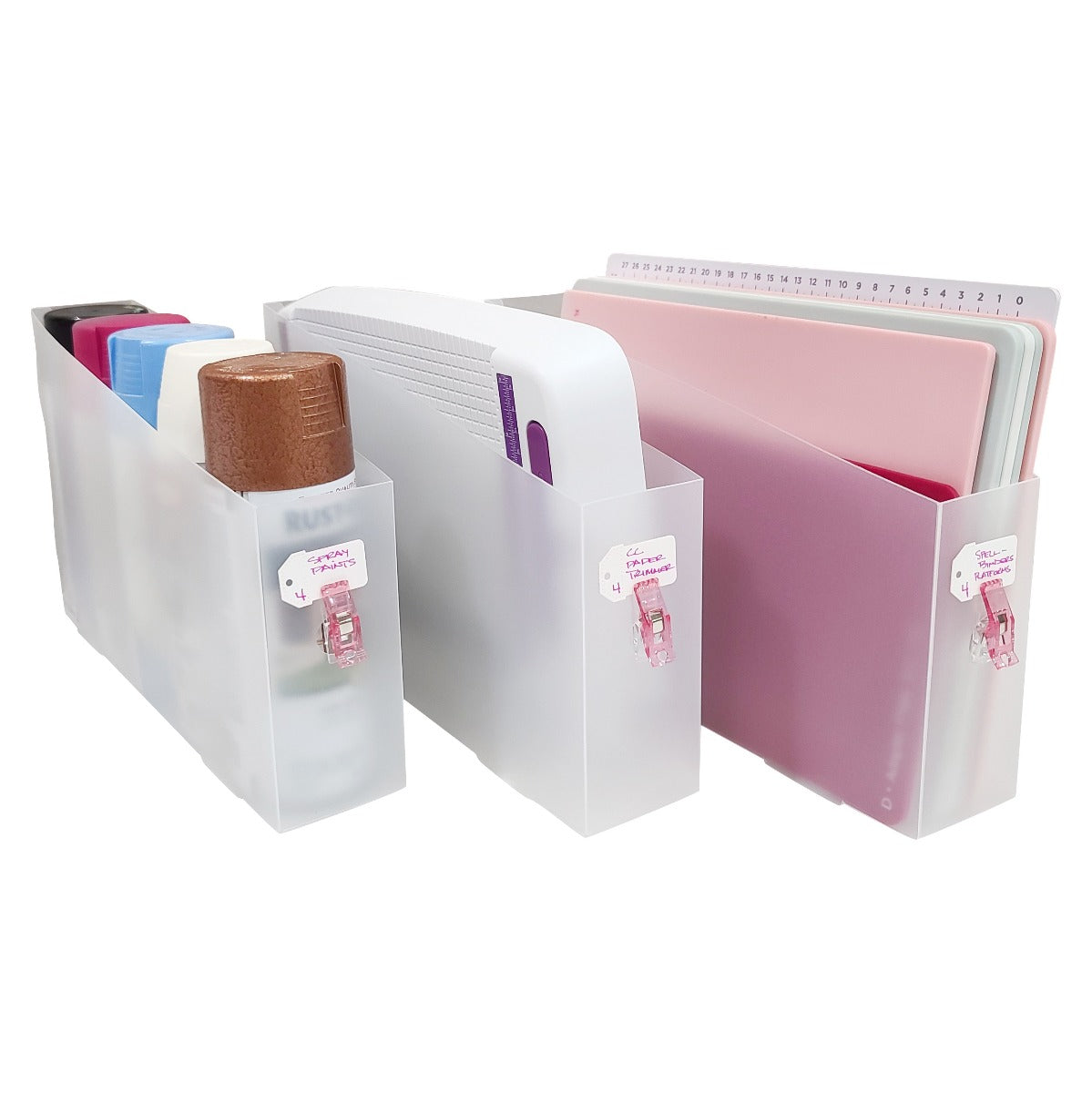 Totally Tiffany Slide, Stash & Store 4 - 3 Pack (2.5" w x 13.5" d x 8" h)