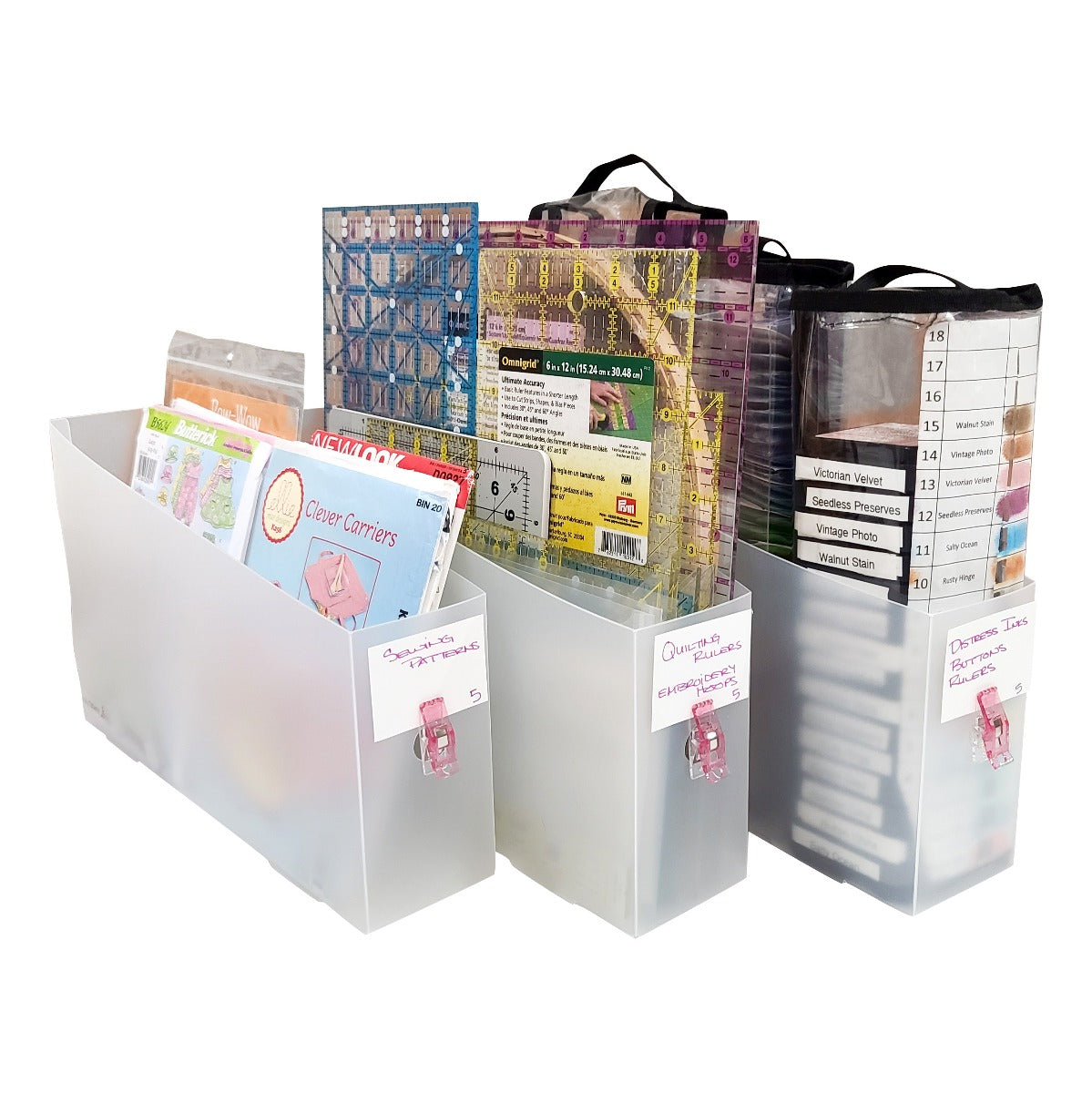 Totally Tiffany Slide, Stash & Store 5 - 3 Pack (3" w x 13.5" d x 8" h)